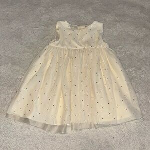 Joe fresh cream sparkle 12-18 month dress